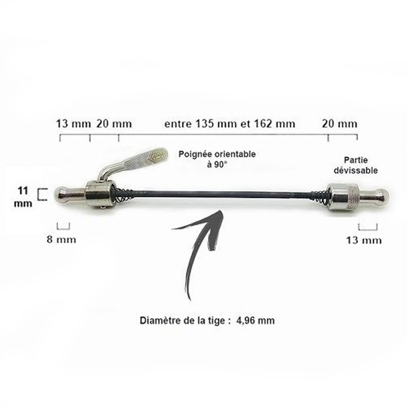 M-Wave Axe De La Roue Arrière Du Vélo Pour Remorque Monoroue – Image 2