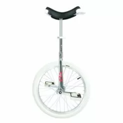 Qu-ax Mono Roue OnlyOne 20" Chromée Indoor Jantes En Alu, Pneus Blancs