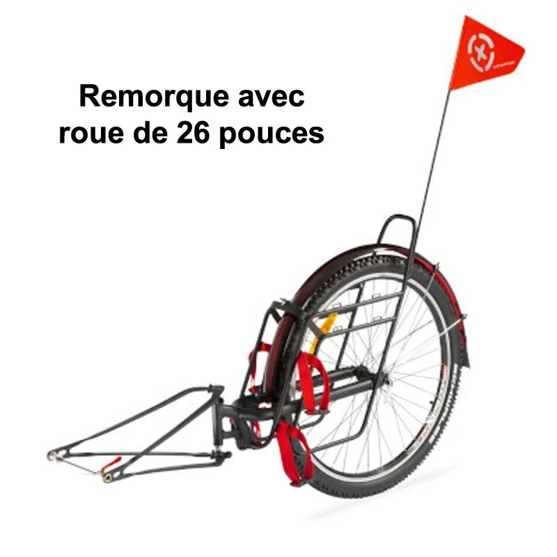 Remorques Vélo Extrawheel Monoroue, Axes Et Boulons Remorque Monoroue Voyager Pro 26/28 Pouces Extrawheel